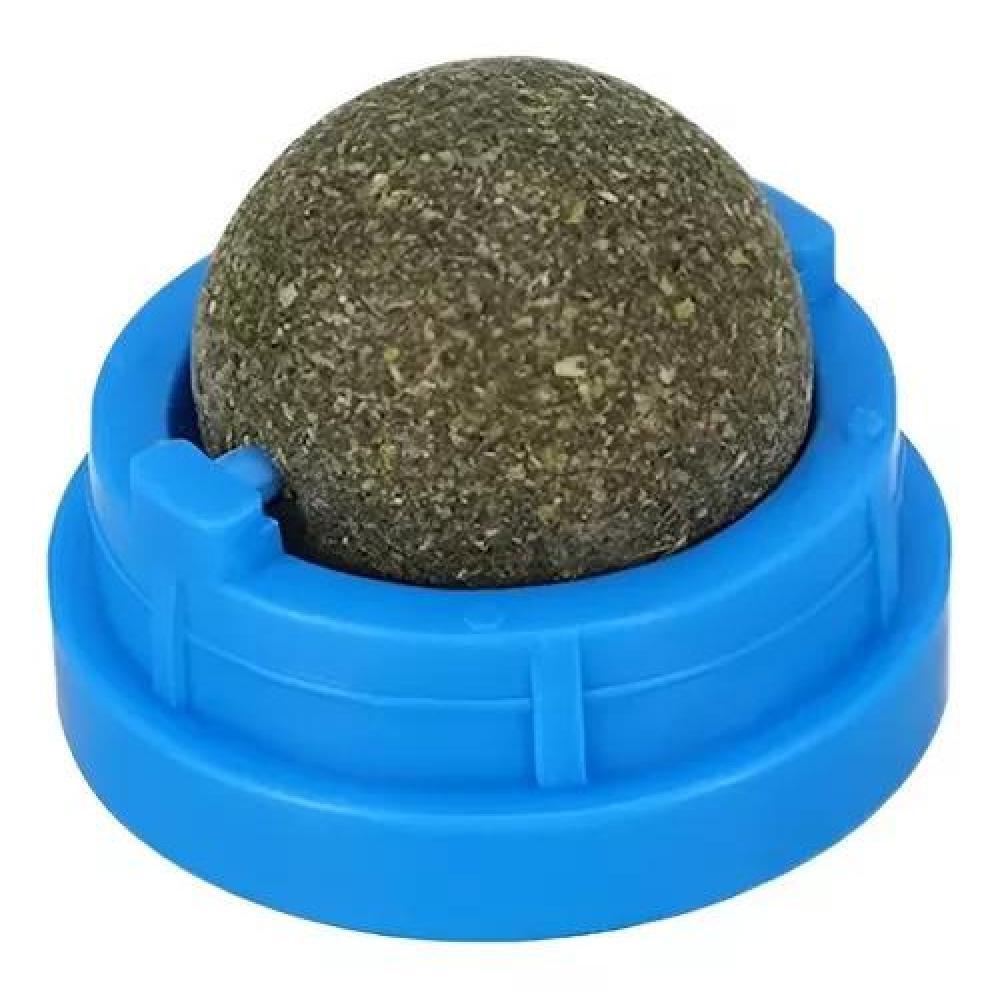 X3 BOLAS DE CATNIP, JUGUETE ADHESIVO, COLOR AZUL - 3