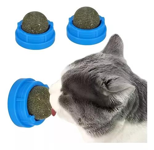 X3 BOLAS DE CATNIP, JUGUETE ADHESIVO, COLOR AZUL - 9