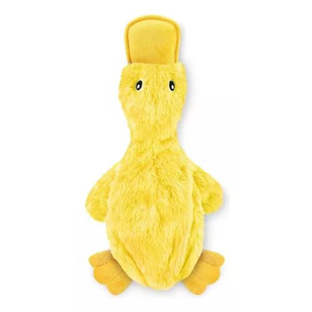 PATO JUGUETE PELUCHE PARA PERROS MASCOTAS CON SONIDO COLOR AMARILLO - 2
