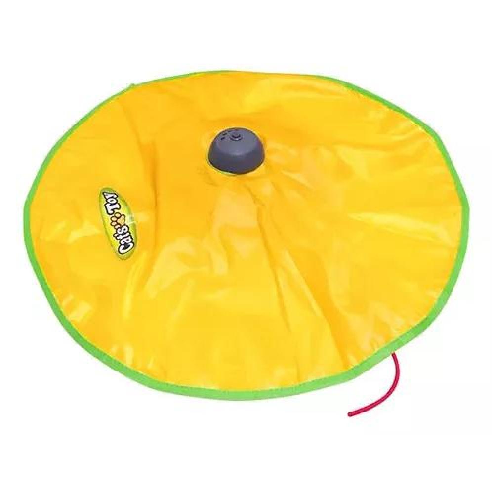 JUGUETE INTERACTIVO PARA GATO GIRATORIO MASCOTAS JUEGO GATOS COLOR AMARILLO - 3