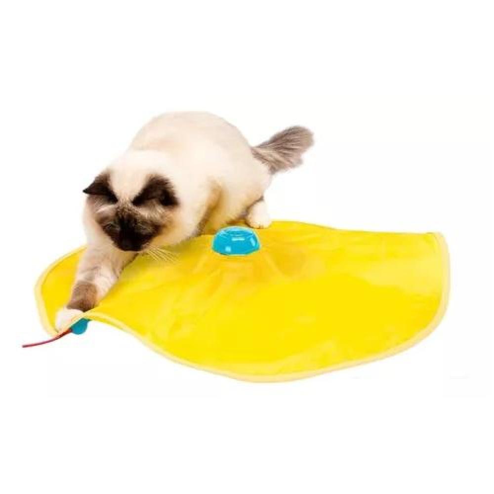 JUGUETE INTERACTIVO PARA GATO GIRATORIO MASCOTAS JUEGO GATOS COLOR AMARILLO - 7