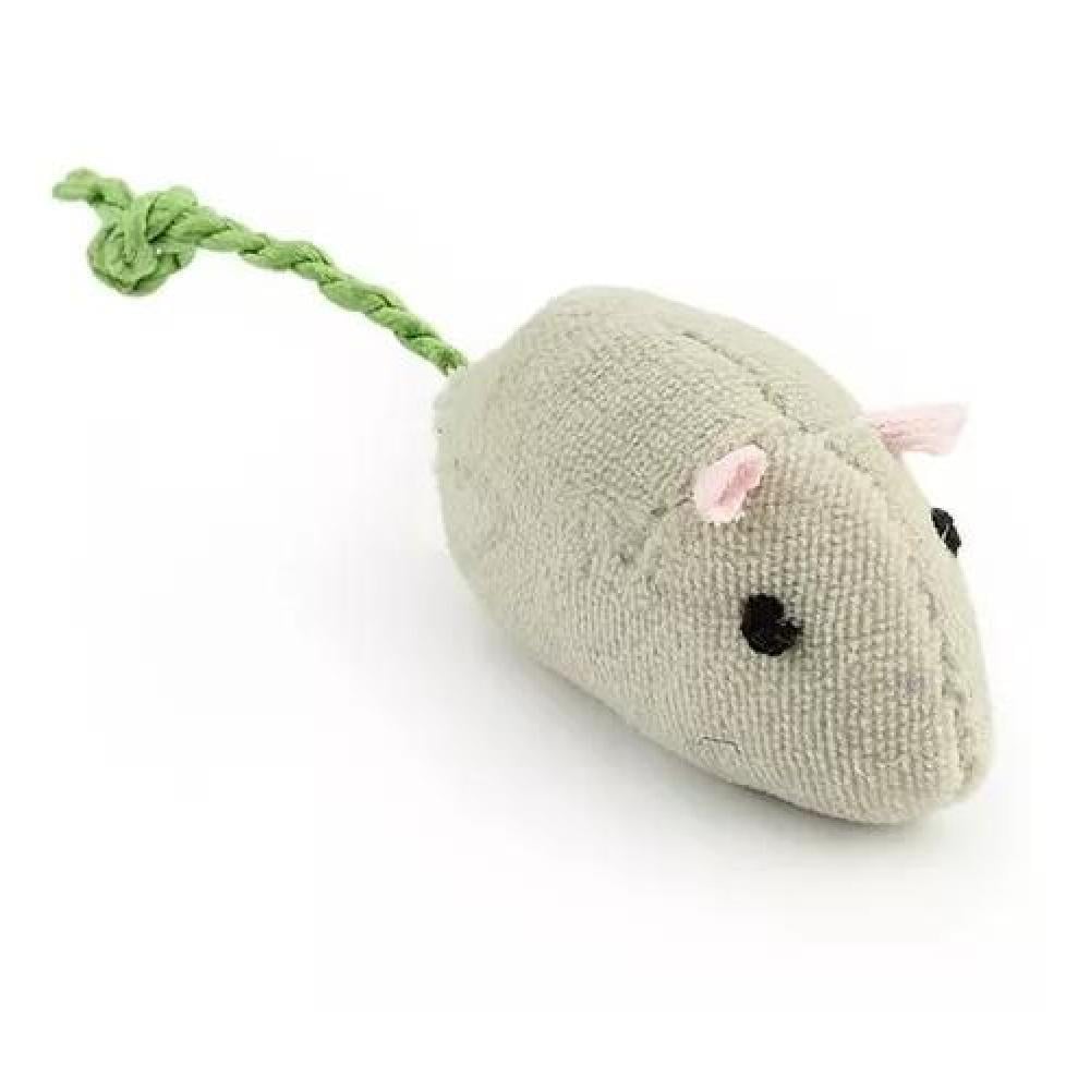 SET DE 3 RATONES DE PELUCHE CON HIERBA GATERA CATNIP PARA GATOS - 3