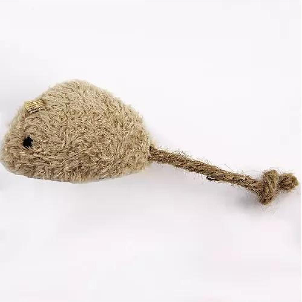 SET DE 3 RATONES DE PELUCHE CON HIERBA GATERA CATNIP PARA GATOS - 4