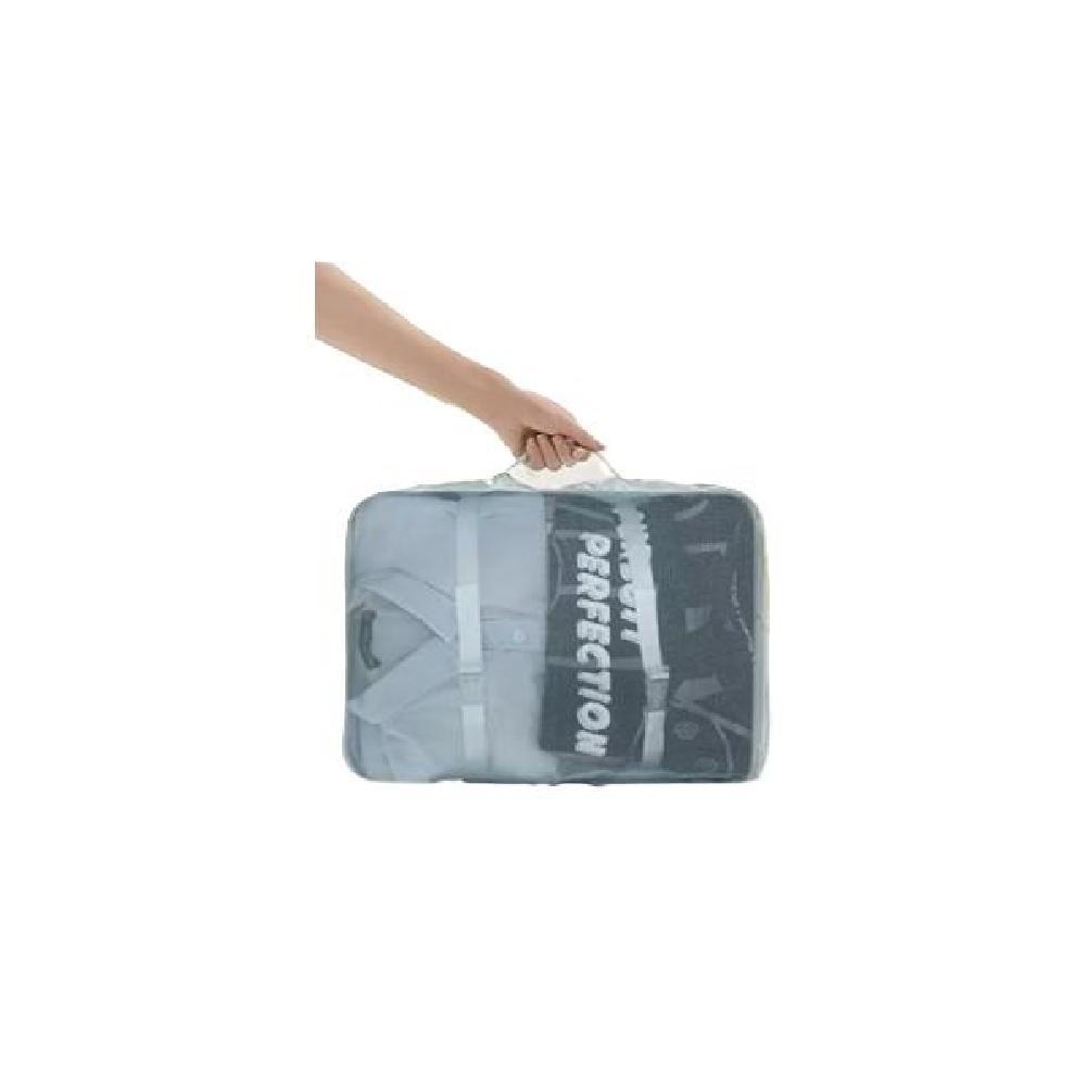 BOLSAS DE VIAJE 8 EN 1 BOLSAS ORGANIZADORAS DE VIAJE MALETA CELESTE - 3