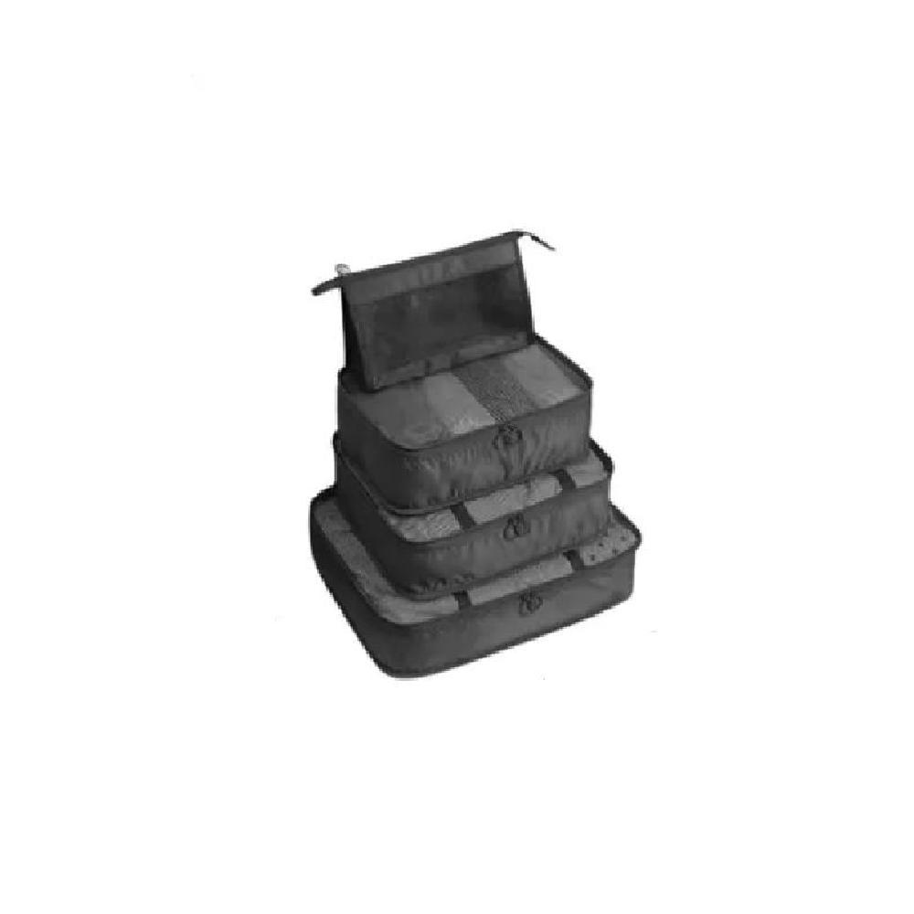 BOLSAS VIAJE 8 EN 1 COLOR NEGRO ACERO - 1