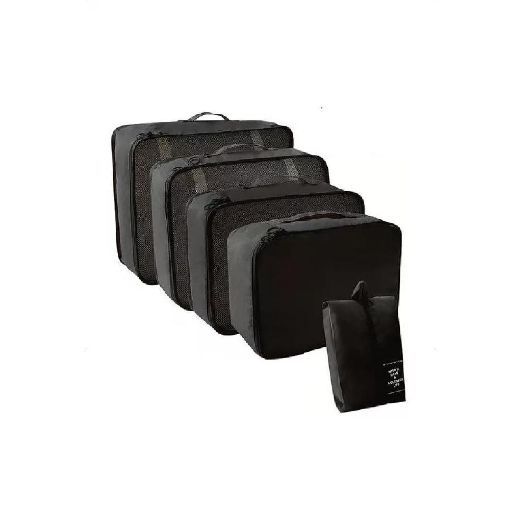 BOLSAS VIAJE 8 EN 1 COLOR NEGRO ACERO - 2