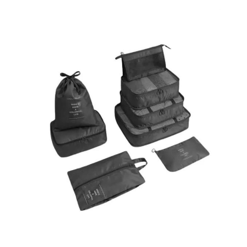 BOLSAS VIAJE 8 EN 1 COLOR NEGRO ACERO - 3