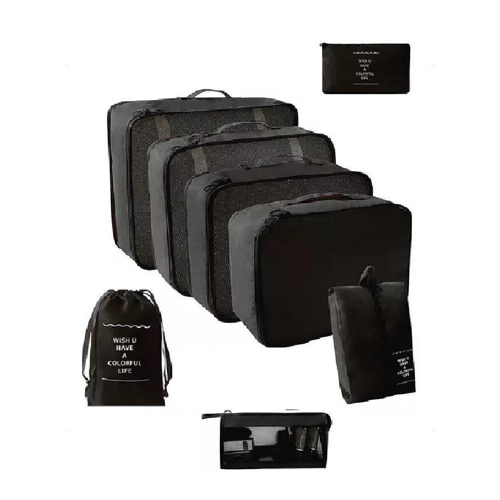BOLSAS VIAJE 8 EN 1 COLOR NEGRO ACERO - 6