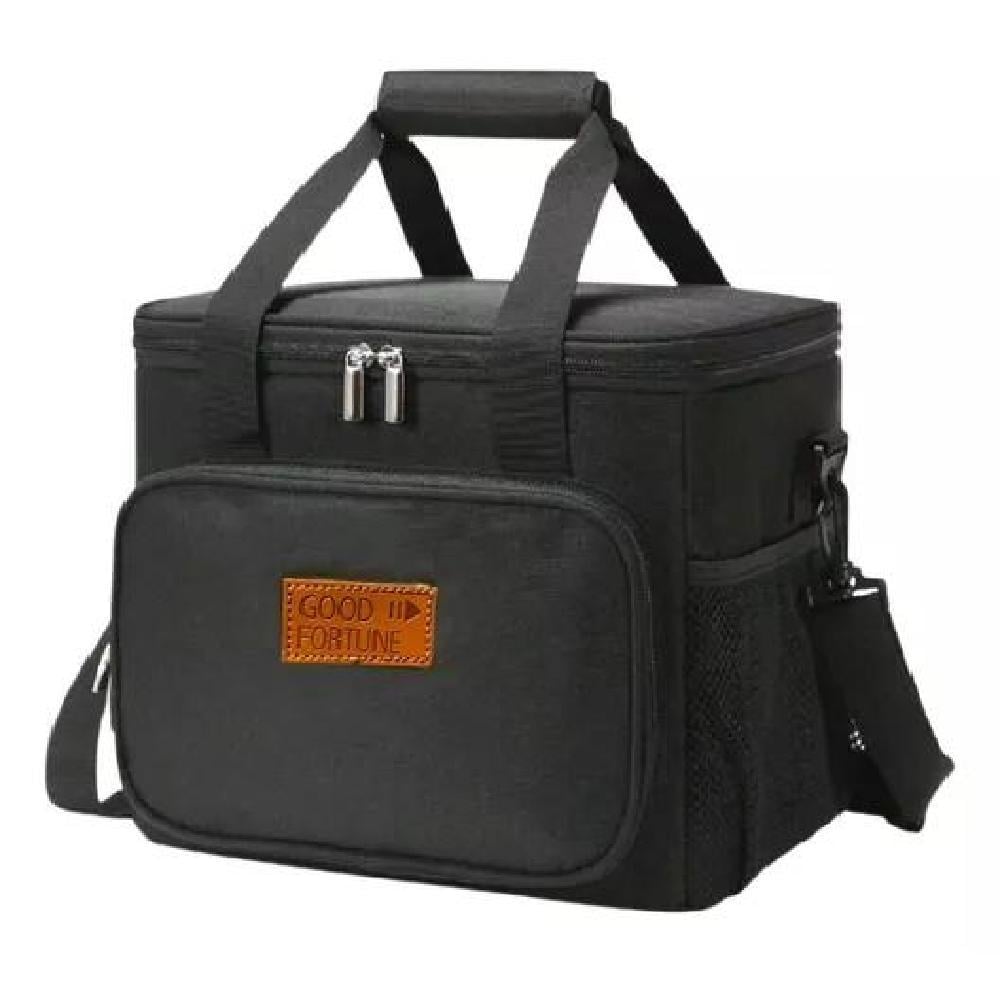 BOLSO LONCHERA TERMICA PARA ALMUERZO COLACION LUNCH COLOR NEGRO - 1