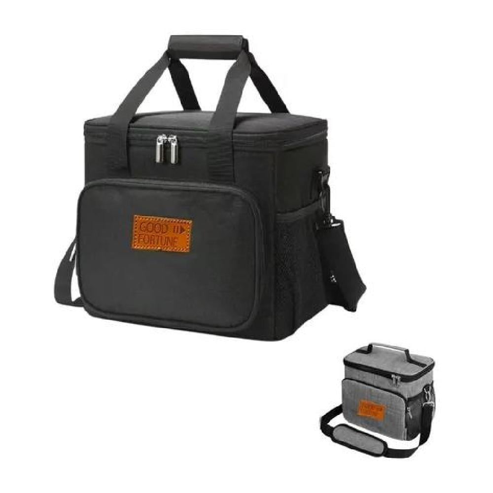 BOLSO LONCHERA TERMICA PARA ALMUERZO COLACION LUNCH COLOR NEGRO - 2