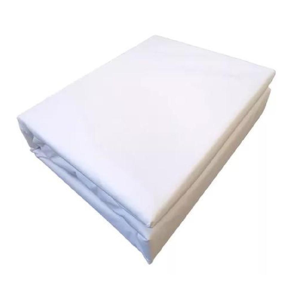 CUBRECOLCHÓN 1 PLAZA BLANCO IMPERMEABLE 190X90+30 CM - 1