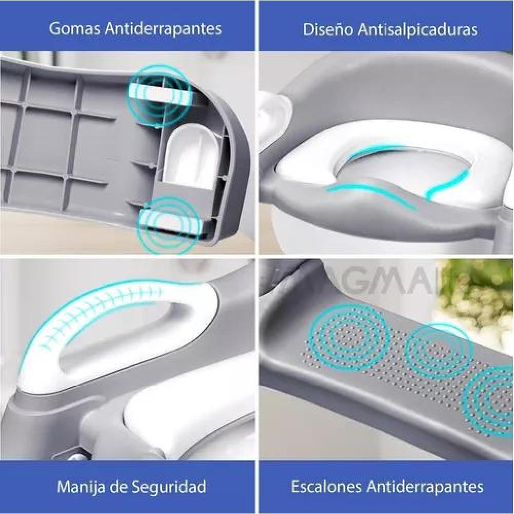 PELELA PEL6 ASIENTO ADAPTADOR ESCALERA INODORO WC 3 EN1 NIÑOS X L MULTICOLOR - 4
