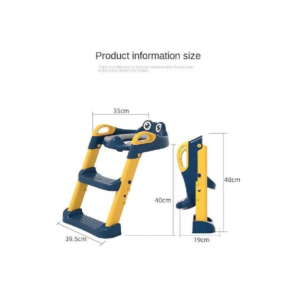 ASIENTO PEL15 ENTRENADOR BAÑO CON ESCALERA Y AGARRADERA NIÑOS AZUL AMARILLO - 8