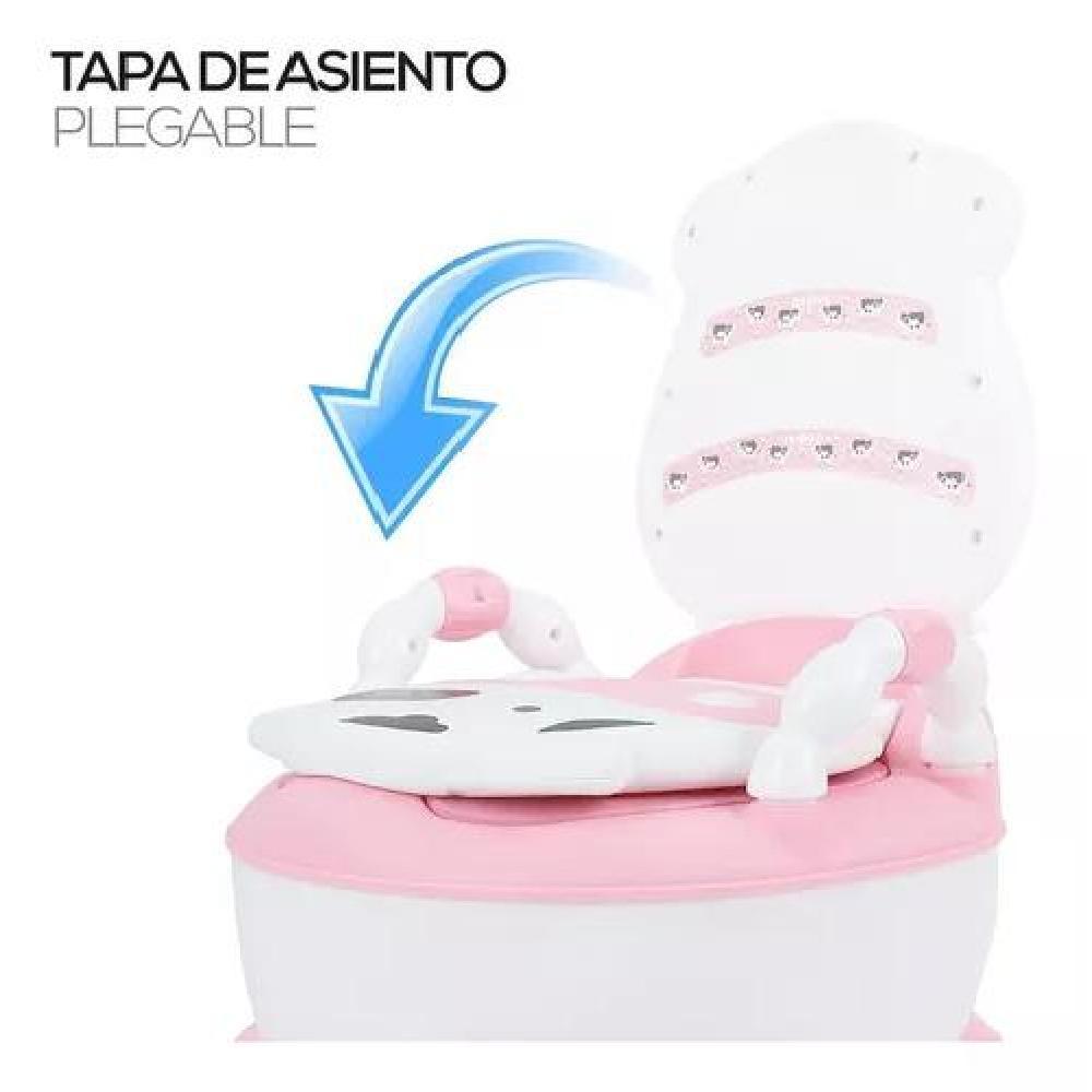 PELELA PEL2 BACINICA BAÑO INFANTIL NIÑOS VAQUITA CON COJÍN ROSADO - 8