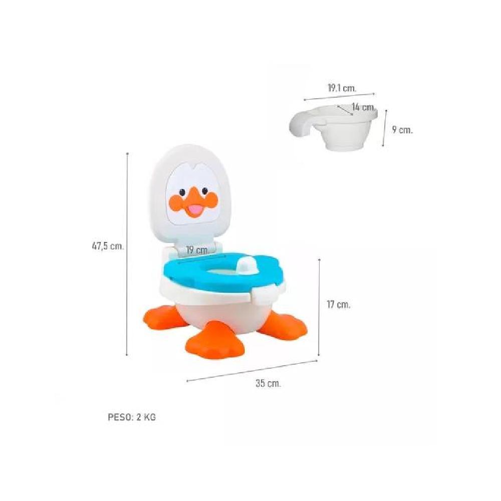 PELELA PEL5 BACINICA PATO BEBÉ 3 EN 1 NIÑO O NIÑA METINCA MULTICOLOR - 2