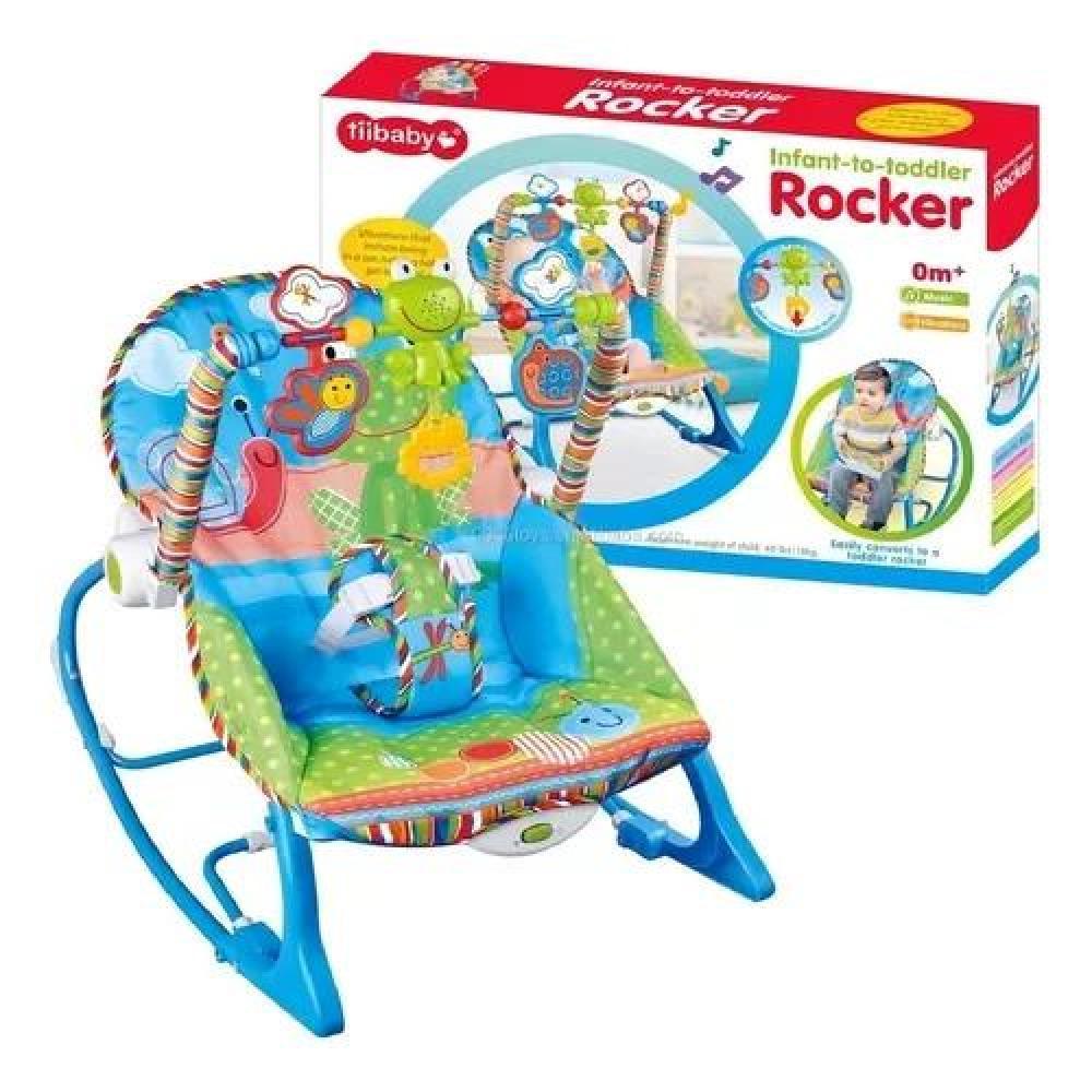 SILLA MECEDORA BEBÉ IBABY INFANT TO TODDLER ROCKER AZUL - 4