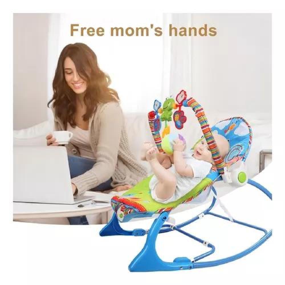 SILLA MECEDORA BEBÉ IBABY INFANT TO TODDLER ROCKER AZUL - 5