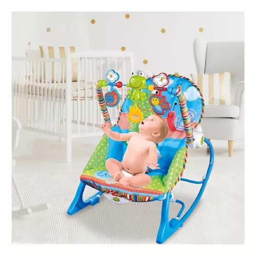 SILLA MECEDORA BEBÉ IBABY INFANT TO TODDLER ROCKER AZUL - 6