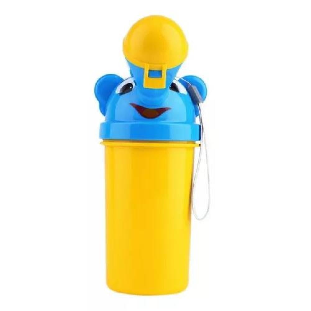 URINARIO PEL9 INFANTIL PORTÁTIL NIÑOS VIAJES SALIDAS TIPO BOTELLA AMARILLO LISO - 2