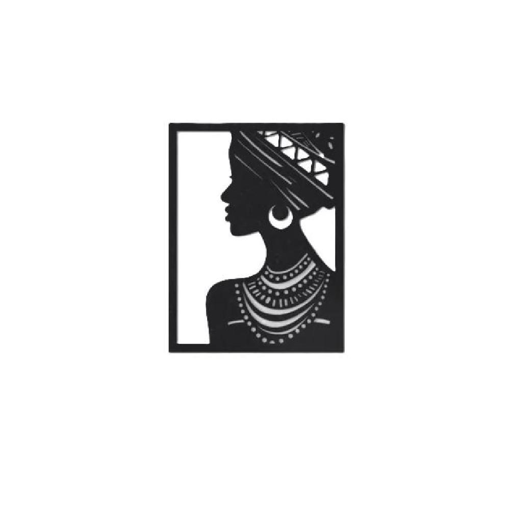 CUADROS DECORATIVOS DE DAMAS AFRICANAS, PACK DE 3 UNIDADES - 1