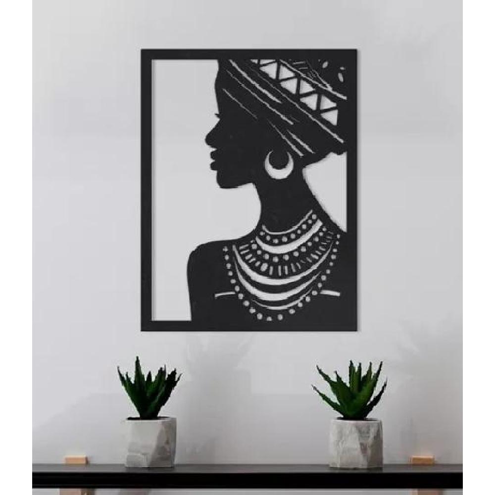 CUADROS DECORATIVOS DE DAMAS AFRICANAS, PACK DE 3 UNIDADES - 5