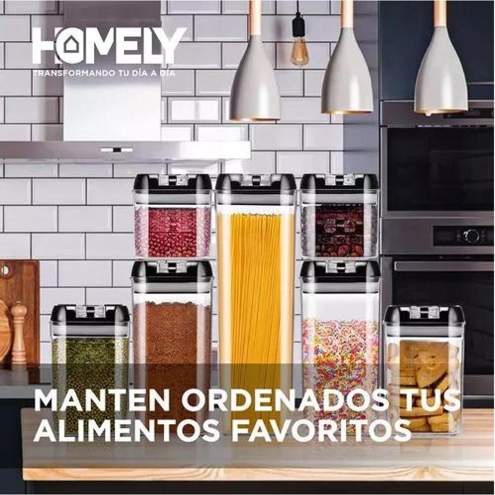 FRASCOS CONSERVEROS CONTENEDORES HERMETICOS PACK 7 COLOR BLANCO - 6