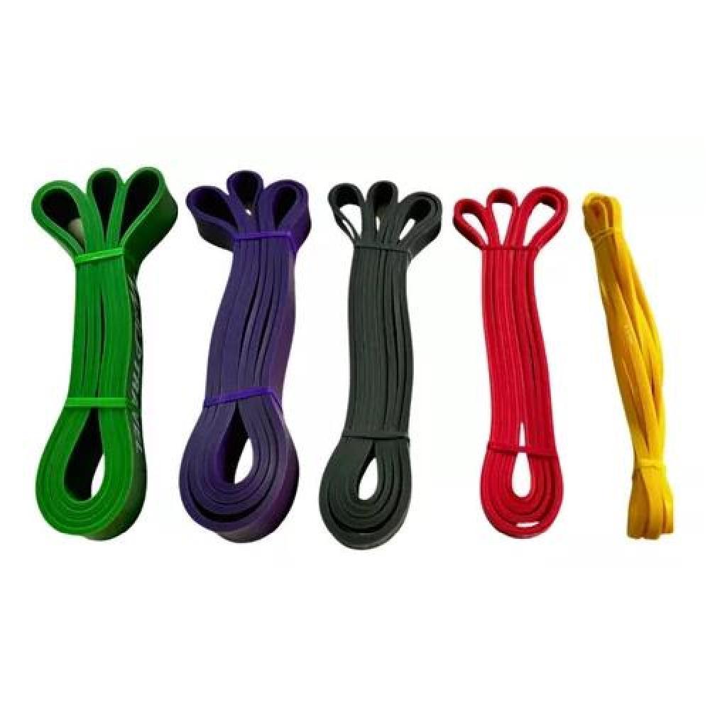 KIT 5 POWER BANDS BANDA ELÁSTICA DE RESISTENCIA PULL UP GYM - 2
