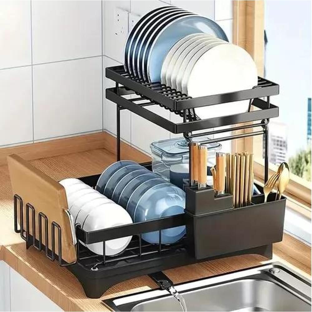 ESCURRIDOR DE PLATO 2 NIVELES SECADOR DESMONTABLE INOXIDABLE - 3