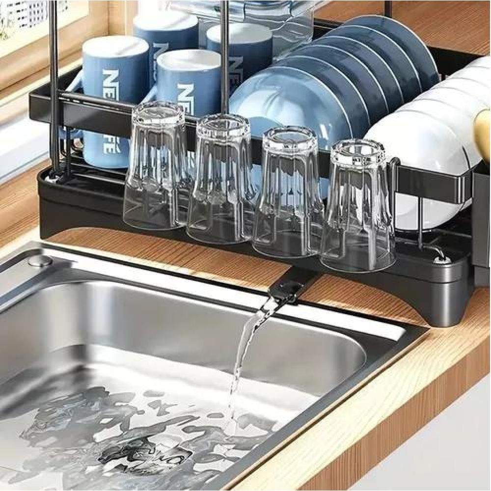 ESCURRIDOR DE PLATO 2 NIVELES SECADOR DESMONTABLE INOXIDABLE - 4
