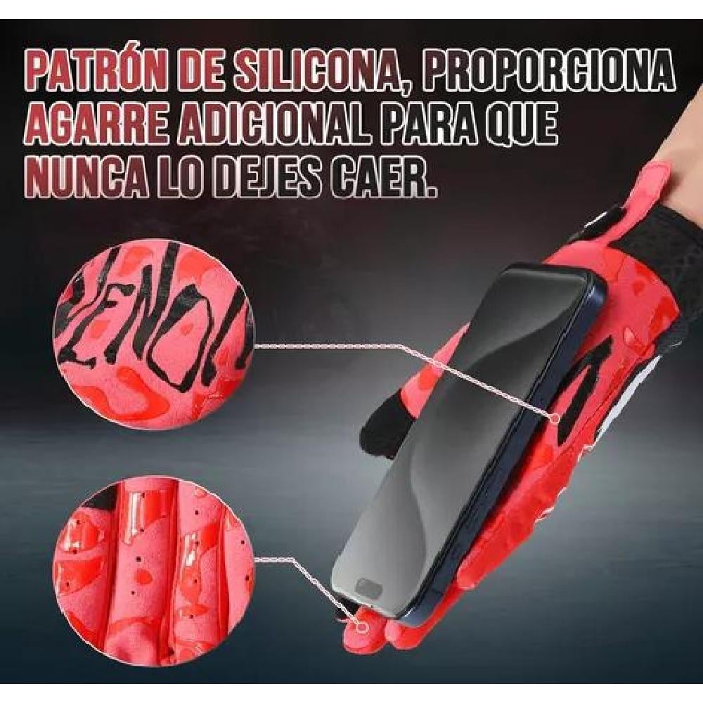 GUANTES DE MOTO CON PANTALLA TÁCTIL PARA HOMBRE MUJER TALLA L COLOR ROJO - 4