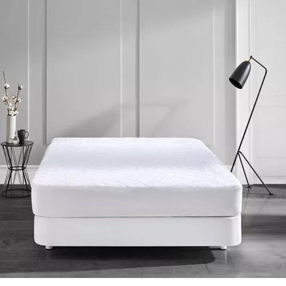 CUBRECOLCHÓN 1 PLAZA BLANCO IMPERMEABLE 190X90+25 CM - 3