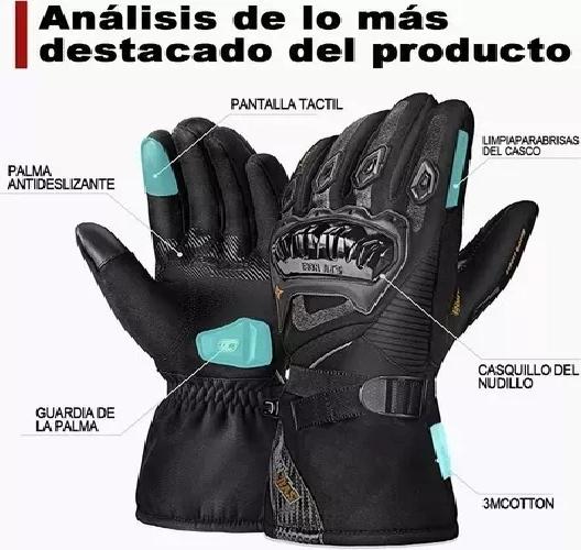GUANTES SUOMY INVIERNO IMPERMEABLE PARA MOTOCICLISTA TÉRMICO TALLA 2XL - 6