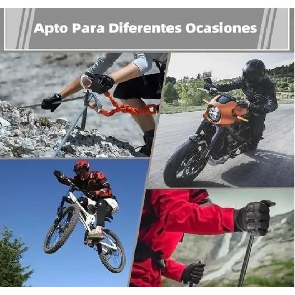 GUANTES DE CUERO CON PANTALLA TÁCTIL PARA MOTOCICLETA TALLA L - 7