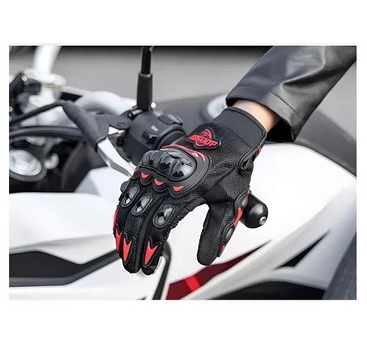 GUANTES PARA MOTO PROTECCIÓN INVIERNO IMPERMEABLES CICLISMO COLOR NARANJATALLA XL - 7