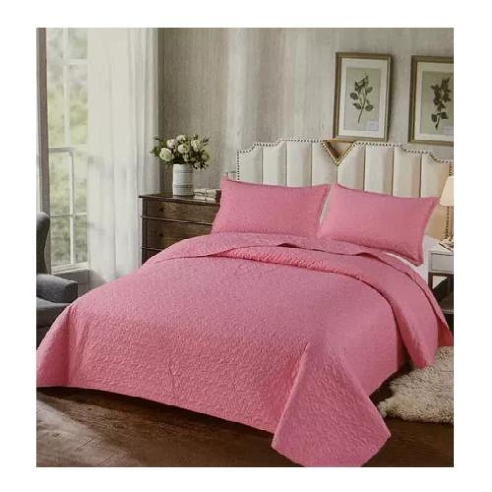 CUBRECAMA ROSA D VERANO 1.5P +1 FUNDA COBERTOR DO - 1