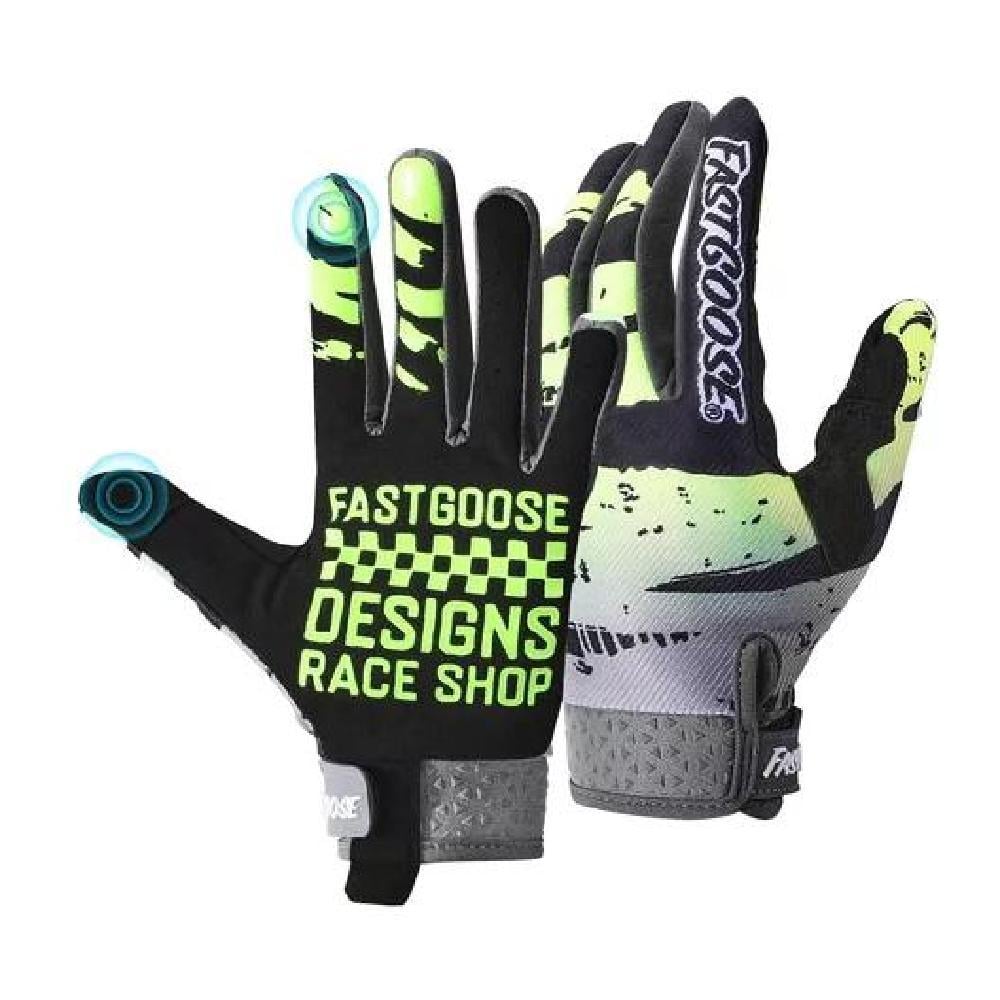 GUANTES DE MOTO CON PANTALLA TÁCTIL PARA HOMBRE MUJER TALLA M COLOR VERDE - 1