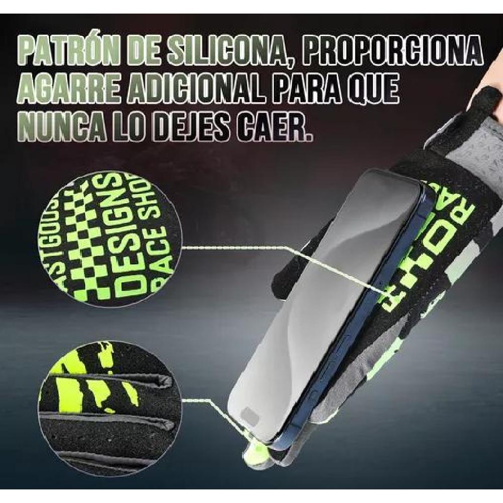 GUANTES DE MOTO CON PANTALLA TÁCTIL PARA HOMBRE MUJER TALLA M COLOR VERDE - 4