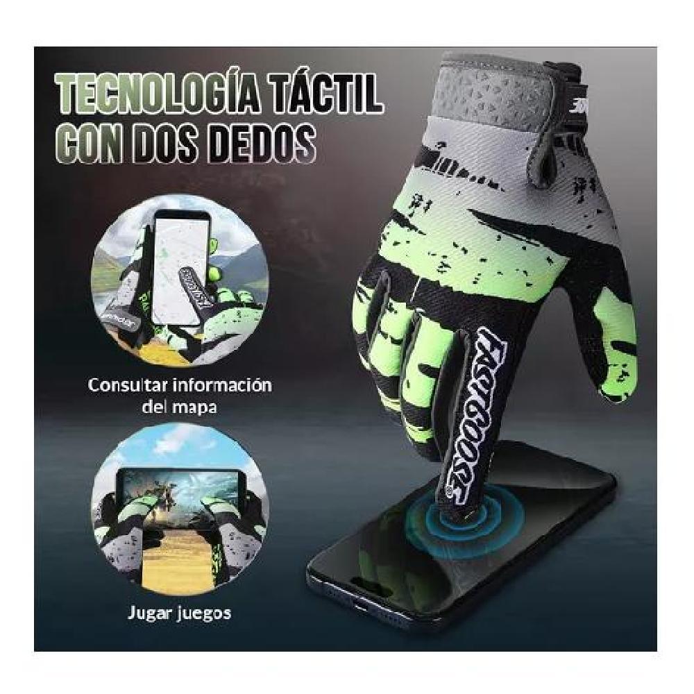 GUANTES DE MOTO CON PANTALLA TÁCTIL PARA HOMBRE MUJER TALLA M COLOR VERDE - 9