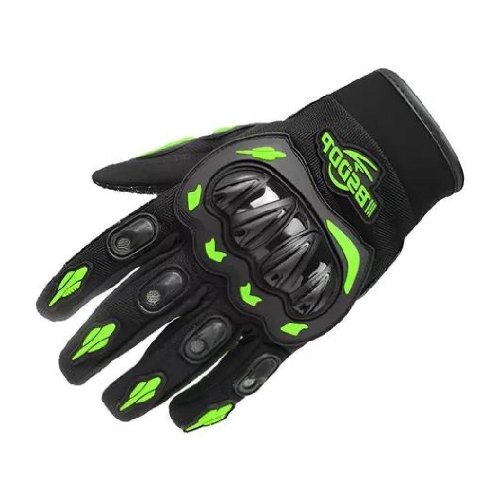 GUANTES PARA MOTO PROTECCIÓN INVIERNO IMPERMEABLES CICLISMO COLOR VERDE TALLA XL - 1