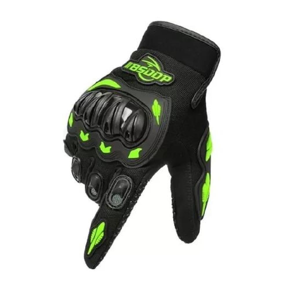 GUANTES PARA MOTO PROTECCIÓN INVIERNO IMPERMEABLES CICLISMO COLOR VERDE TALLA XL - 2