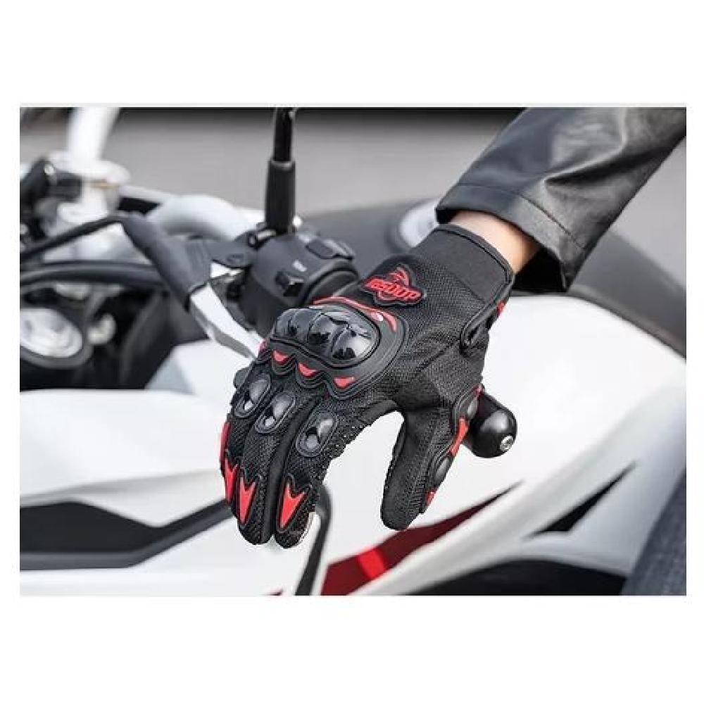 GUANTES PARA MOTO PROTECCIÓN INVIERNO IMPERMEABLES CICLISMO COLOR VERDE TALLA XL - 7