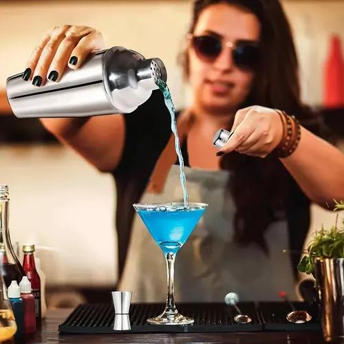 KIT DE UTENSILIOS DE COCTELERÍA CON COCTELERA 750 ML 12 PZS - 8