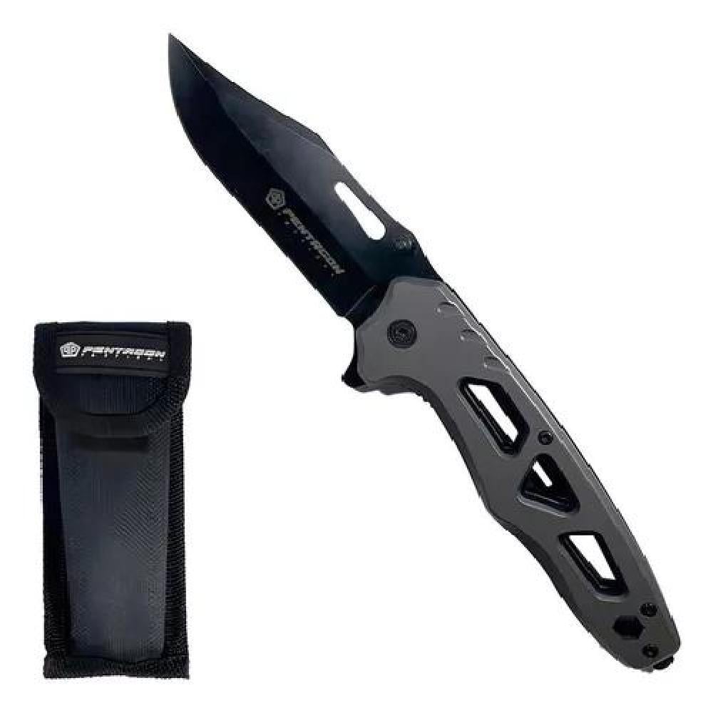 CUCHILLO TÁCTICO NAVAJA PENTAGON CAZA SUPERVIVENCIA CAMPING COLOR BONES ACERO - 1