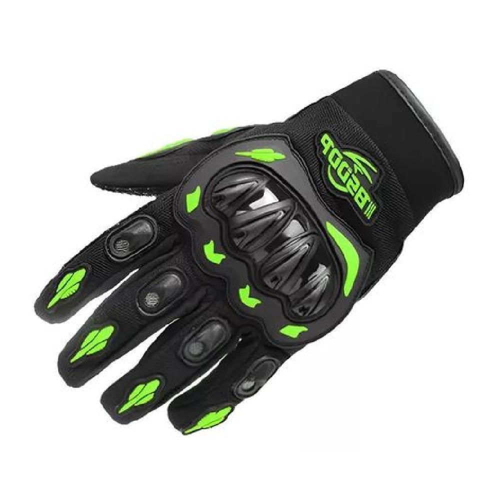 GUANTES PARA MOTO PROTECCIÓN INVIERNO IMPERMEABLES CICLISMO COLOR VERDE TALLA L - 1