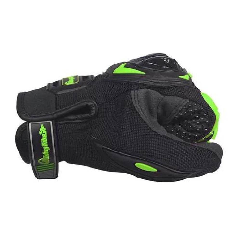 GUANTES PARA MOTO PROTECCIÓN INVIERNO IMPERMEABLES CICLISMO COLOR VERDE TALLA L - 4