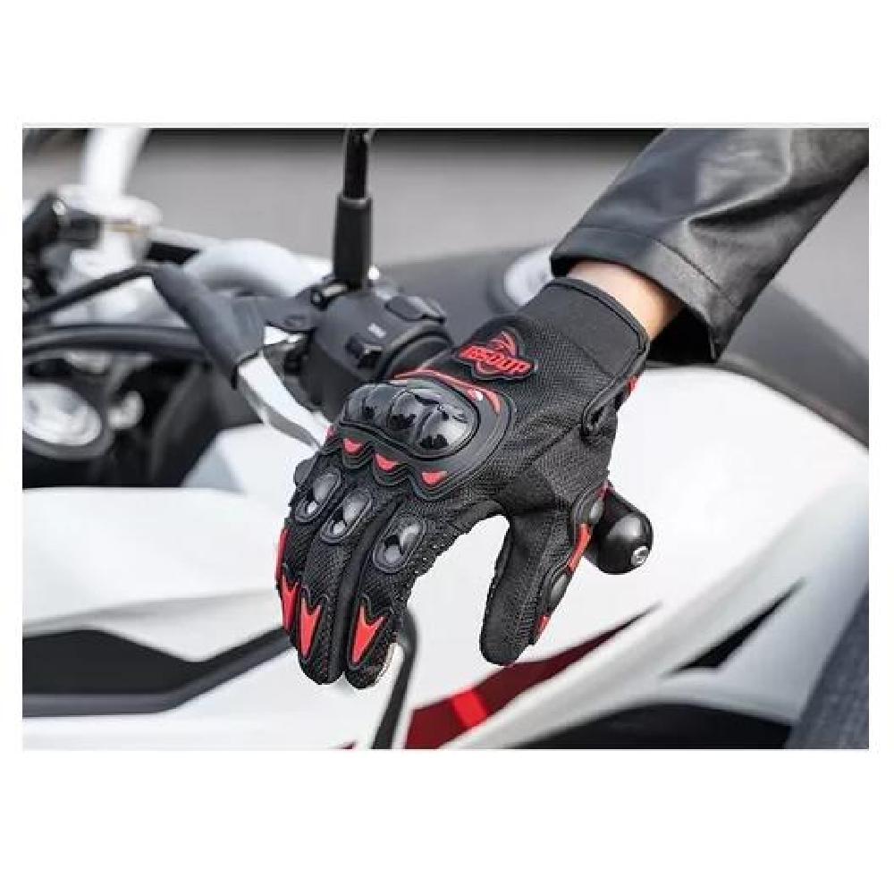 GUANTES PARA MOTO PROTECCIÓN INVIERNO IMPERMEABLES CICLISMO COLOR VERDE TALLA L - 7