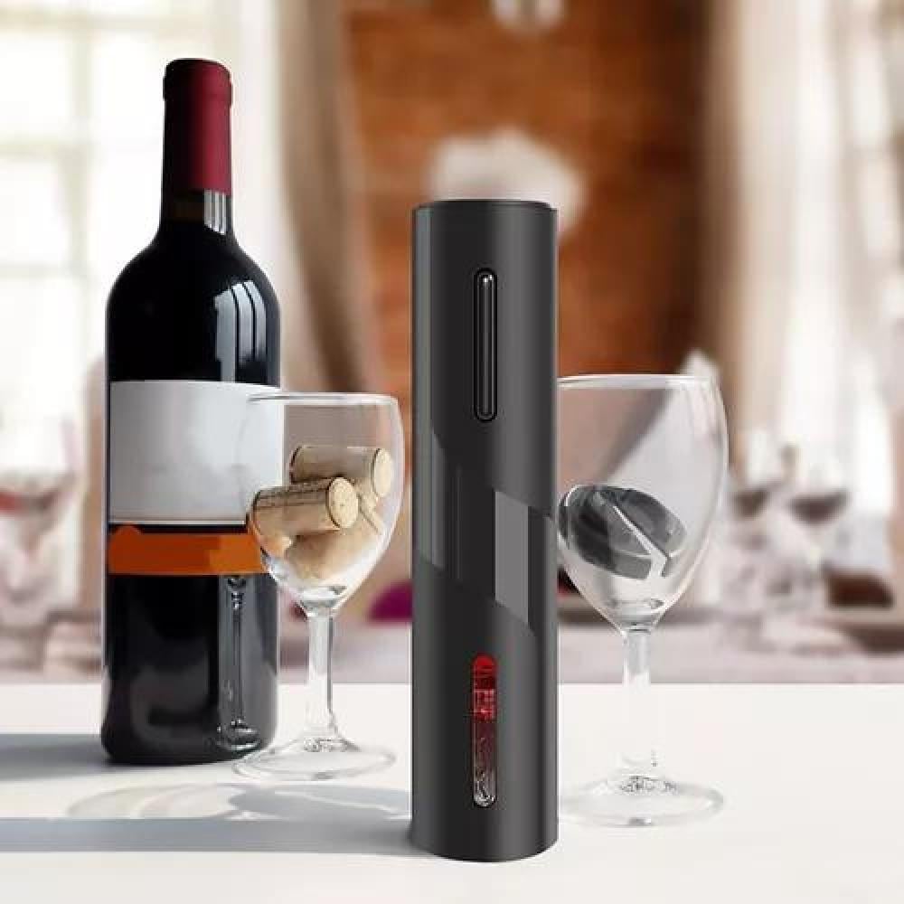 DESCORCHADOR DE VINO ELÉCTRICO NEGRO - 2