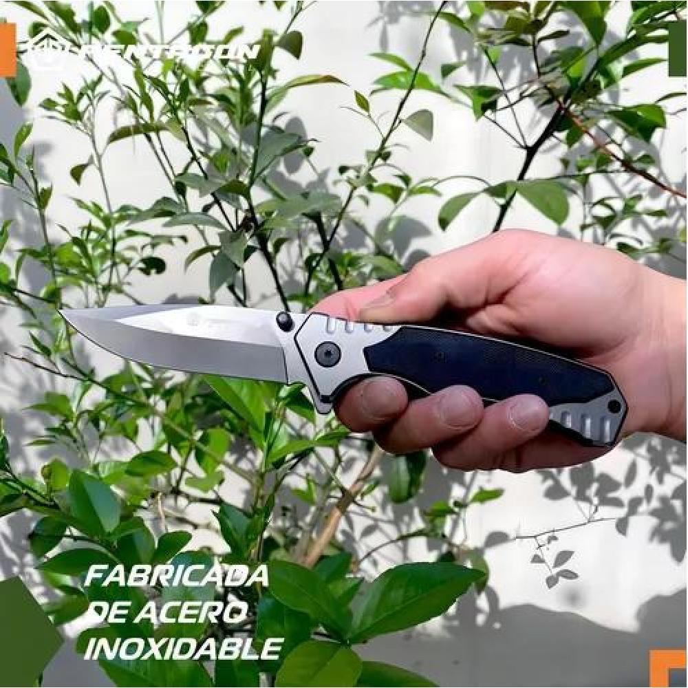 CUCHILLO TÁCTICO NAVAJA PENTAGON CAZA SUPERVIVENCIA CAMPING COLOR GHOST ACERO - 5