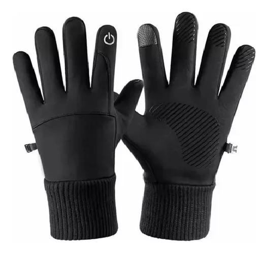 GUANTES DE MOTO IMPERMEABLES TERMICOS TOUCH SPORTS TALLA M COLOR NEGRO - 1
