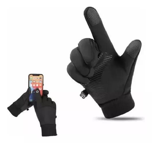 GUANTES DE MOTO IMPERMEABLES TERMICOS TOUCH SPORTS TALLA M COLOR NEGRO - 3